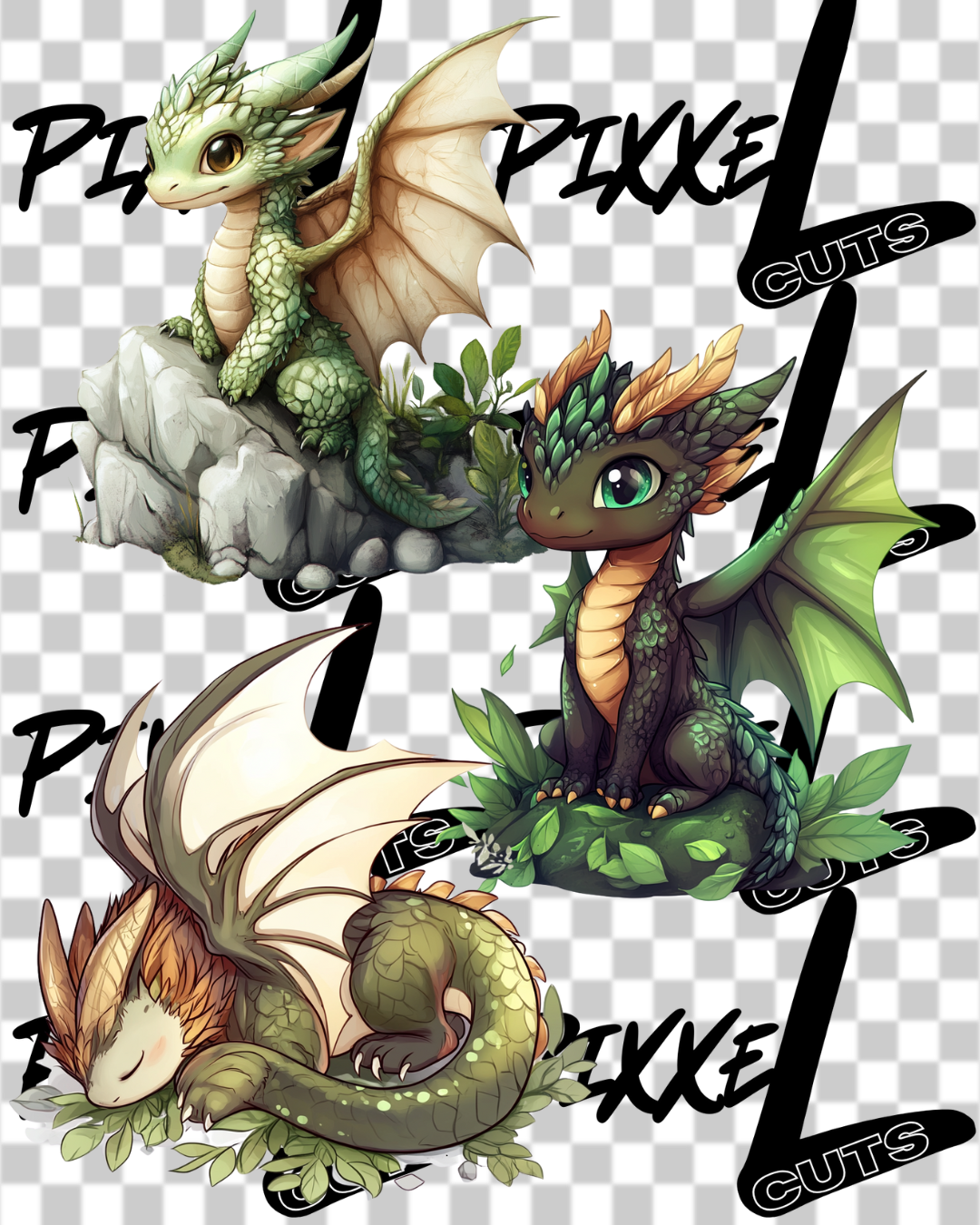 Dragons Bundle // Digital Art