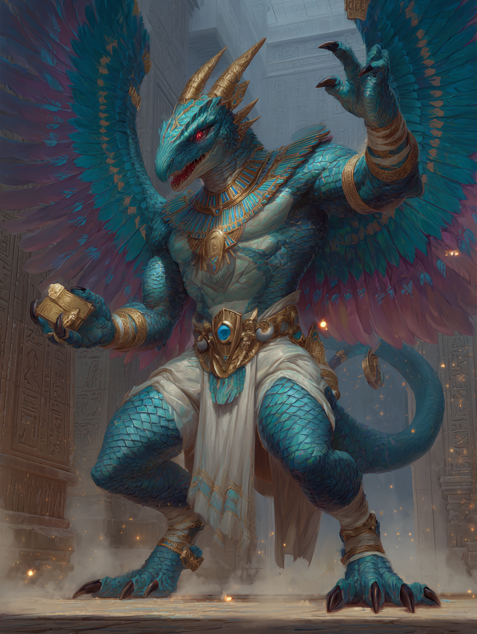 Digital Poster // Dragon Warrior_Egypt