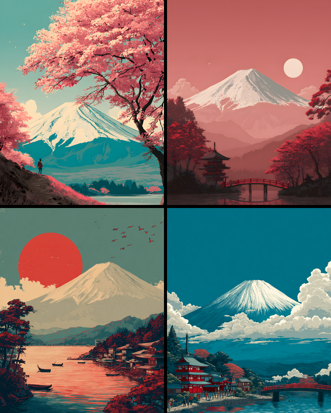 Digital Poster // Mount Fuji