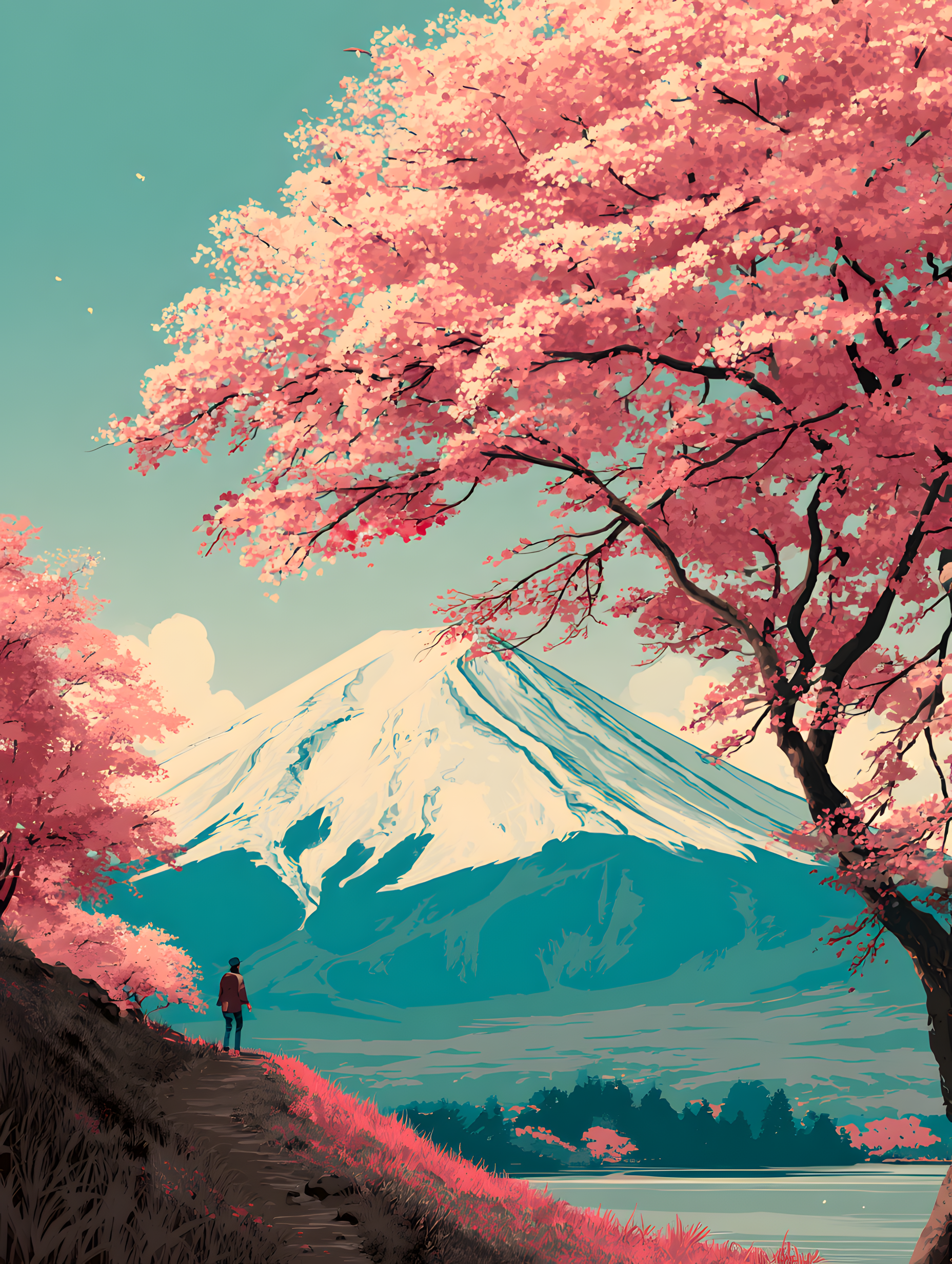 Digital Poster // Mount Fuji