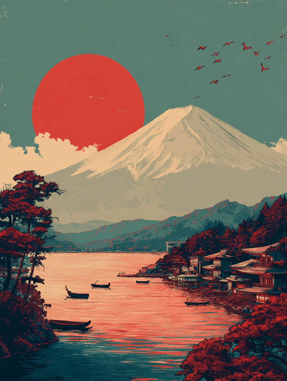 Digital Poster // Mount Fuji