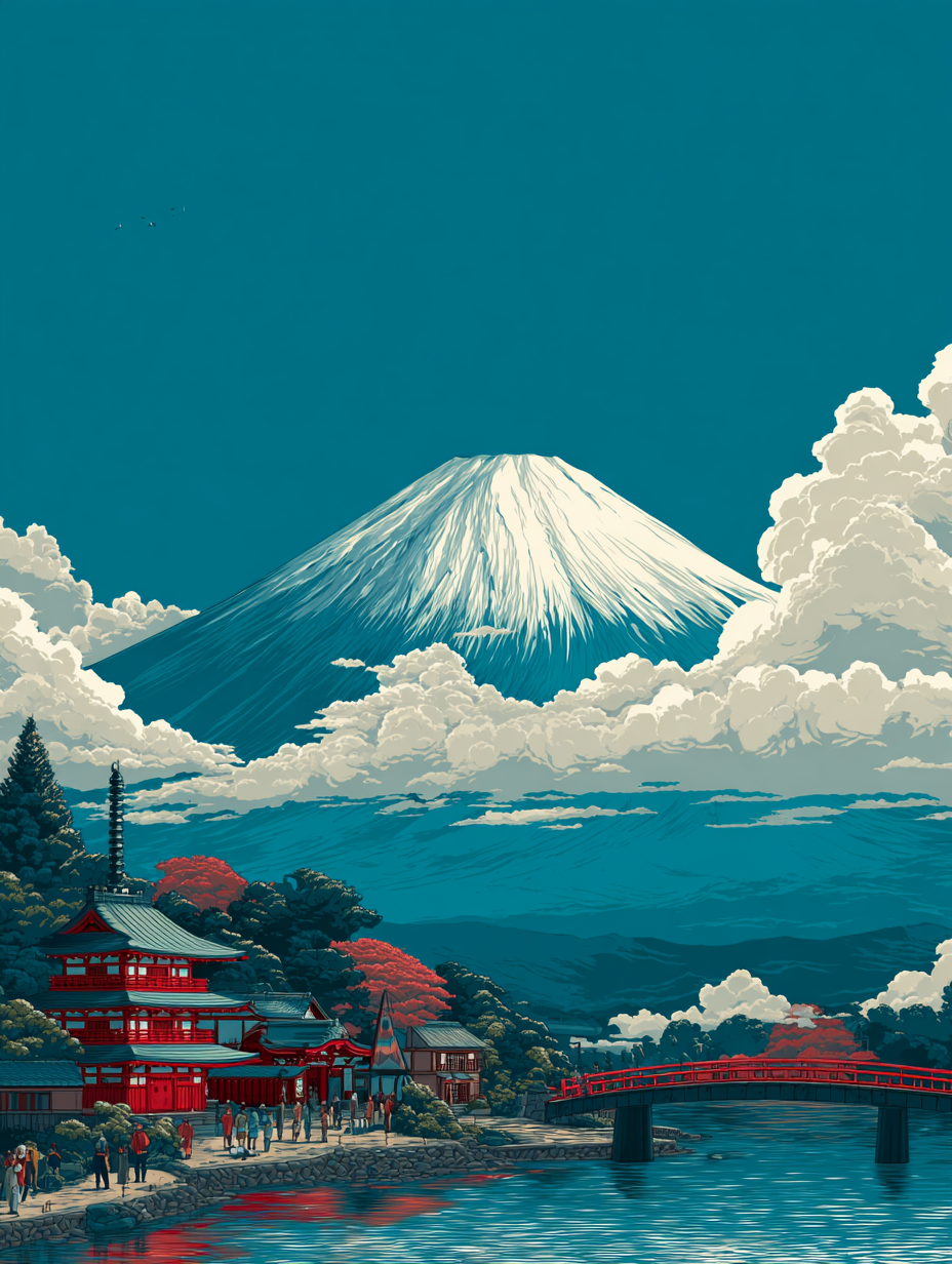 Digital Poster // Mount Fuji