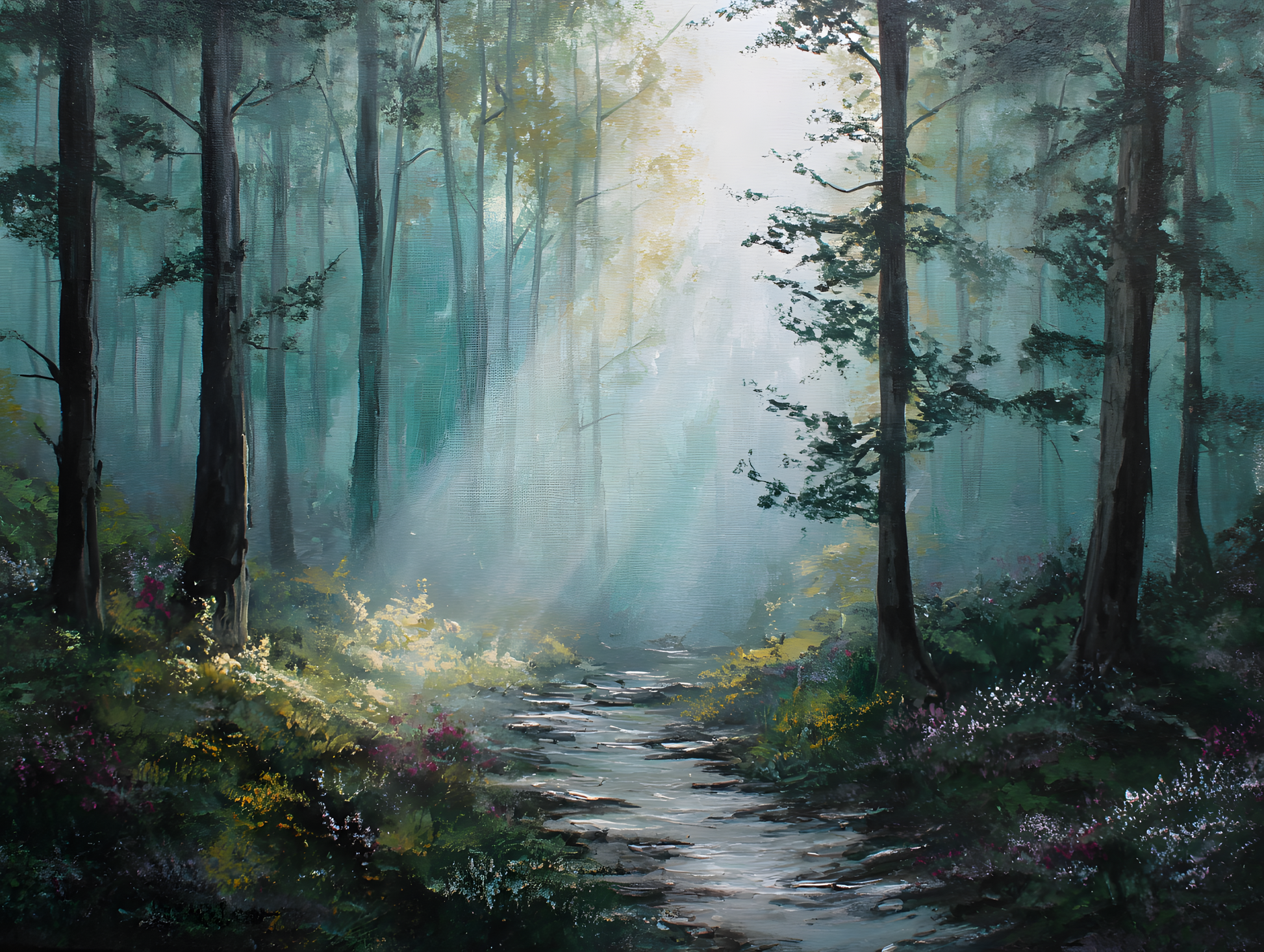 Digital Poster // Mystischer Wald