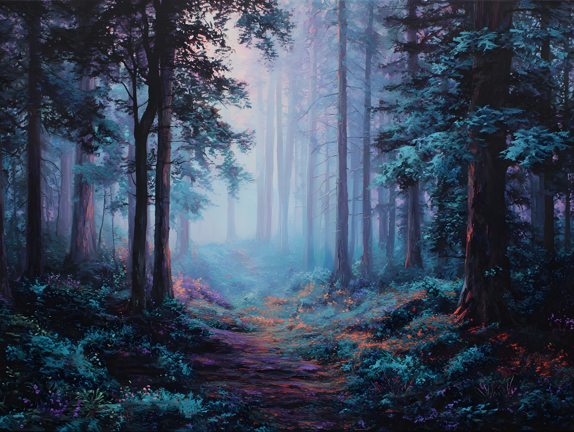 Digital Poster // Mystischer Wald