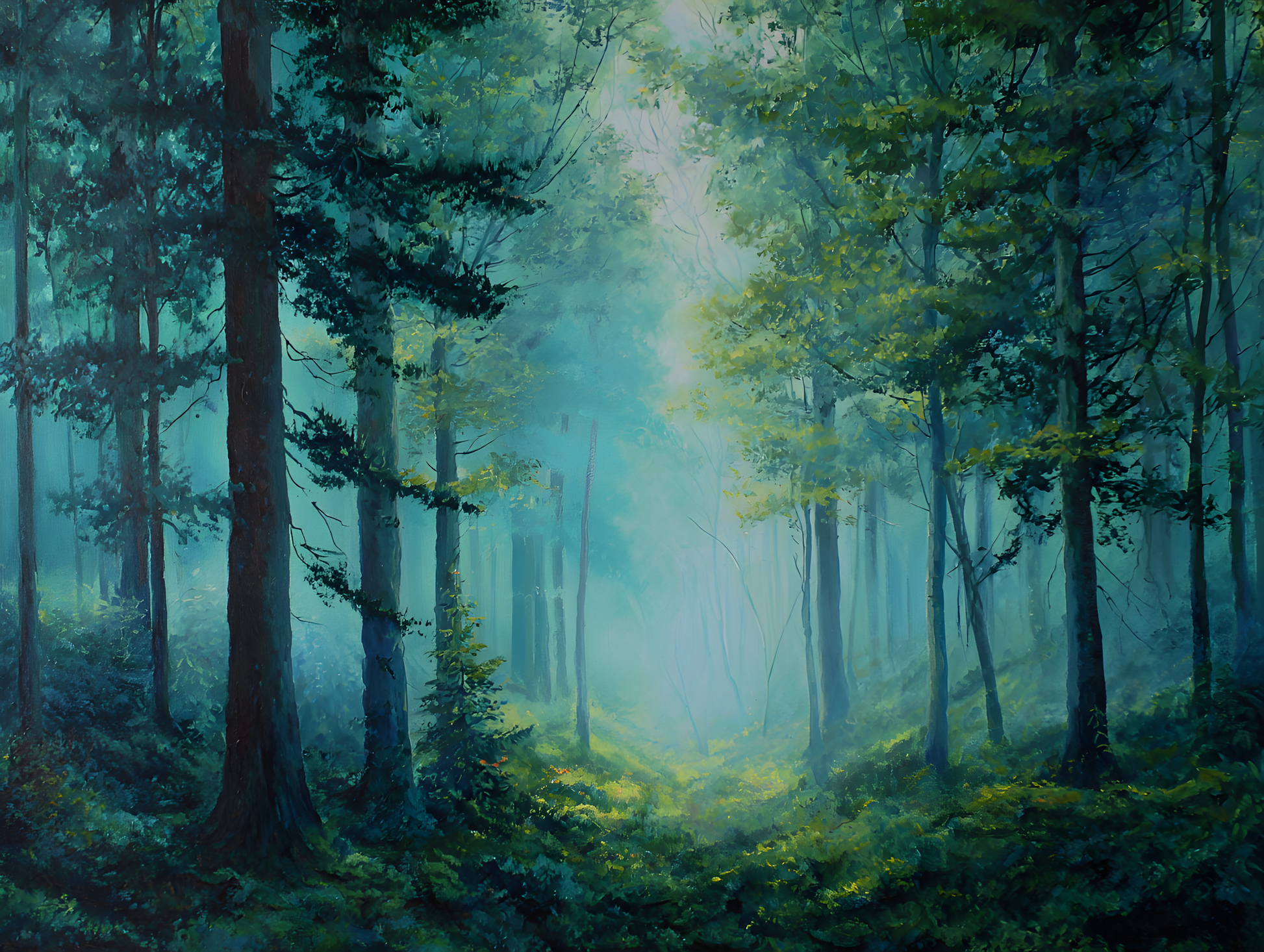 Digital Poster // Mystischer Wald