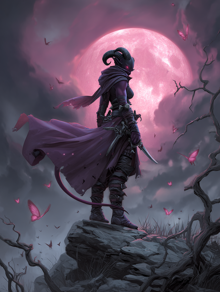 Digital Poster // Tiefling